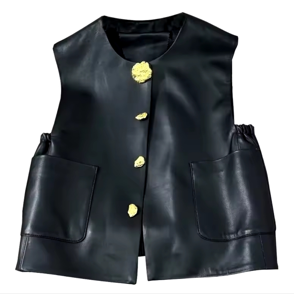 New High-End Temperament Light Faux Luxury Leather - Picture 3 of 6